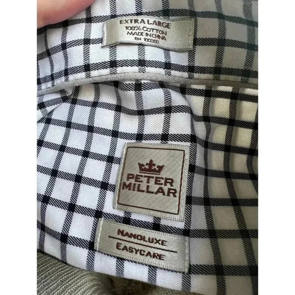 Peter miller manoluxe long sleeve button up xl 100% cotton - Picture 6 of 6